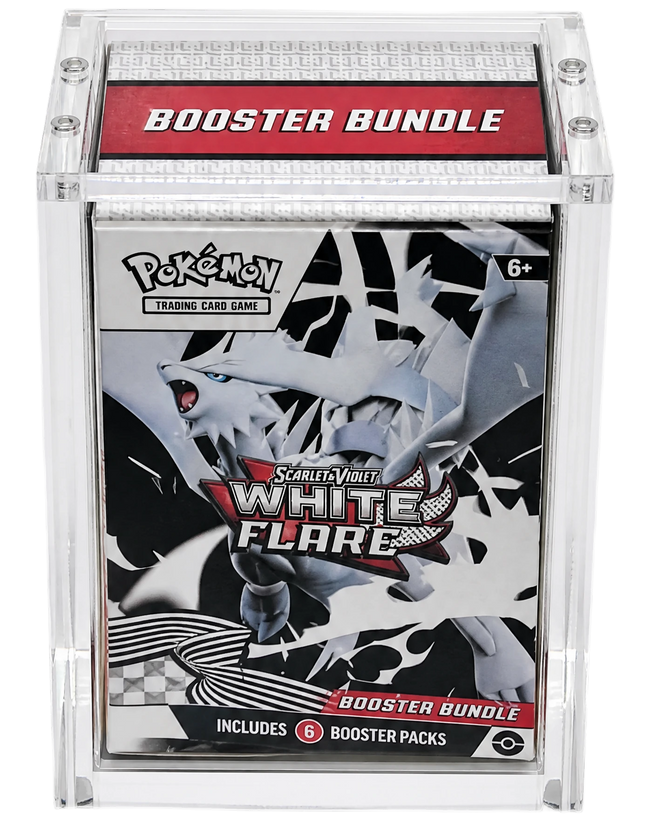 Acrylic Display Case - Booster Bundle - Fits S&V & Older Sets (Magnetic Lid)
