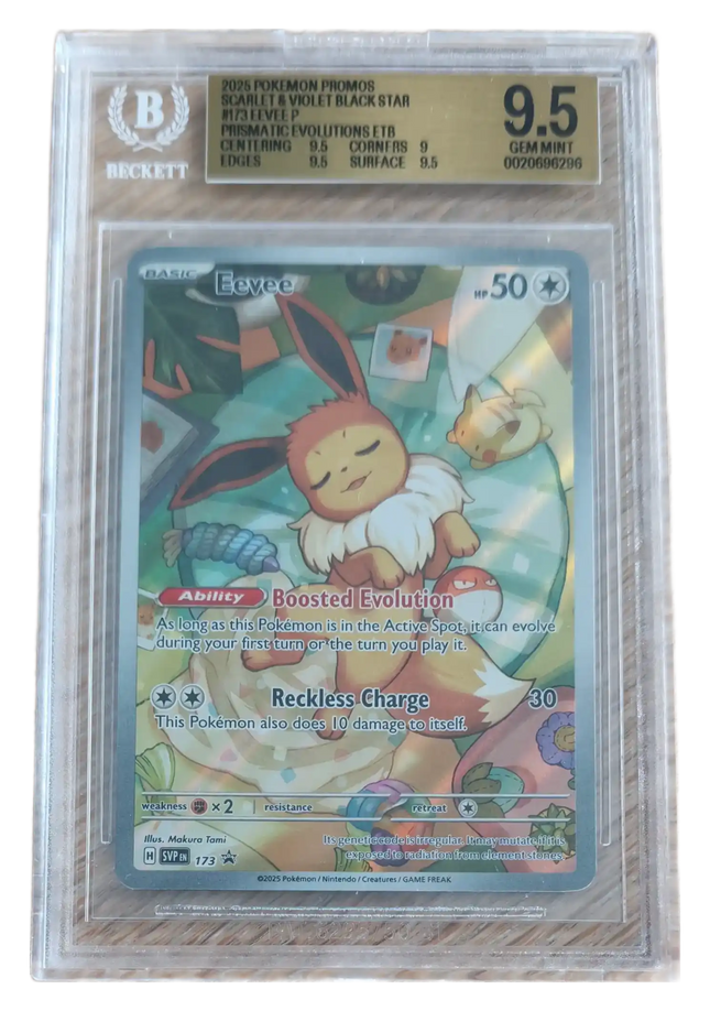 Pokemon TCG - Eevee SVP 173 - Prismatic Evolutions ETB Promo - BGS 9.5 Gem Mint (English)